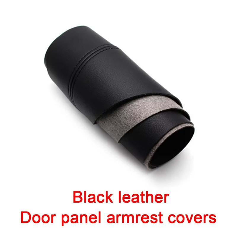 Black Leather Door panel armrest covers Black For Volkswagen Golf 4 MK4 Jetta Bora 1998 1999 2000 2001 2002 2003 2004 2005