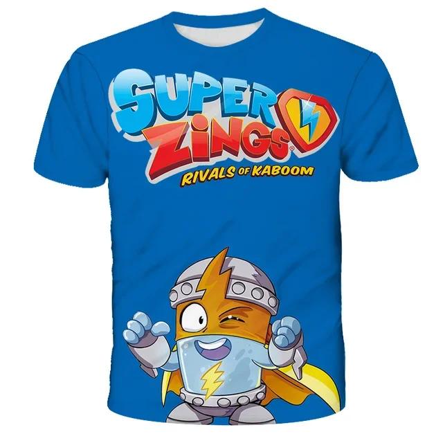 Kids Summer New Casual Funny Cartoon Game 3D Print O-neck T-shirts 3-13 Years Boys Girls Outfits Tops Children Clothes