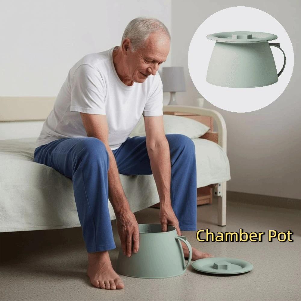 Thickened Chamber Pot Leak-Proof Bedpan Sanitary Portable Urinal for Elderly Kids