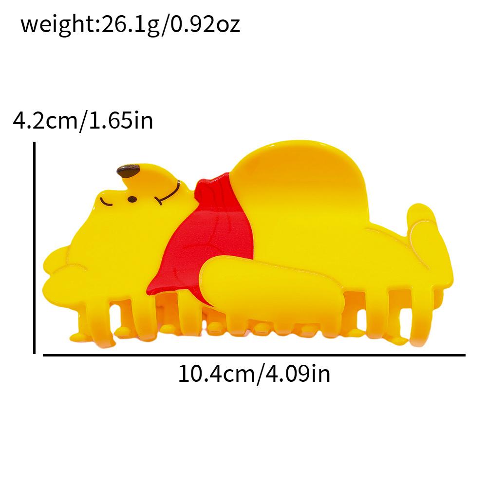 1pc/2pcs Disney Winnie the Pooh Series Hair Clips, Unique and Personalized Hair Accessories, Shark Clips, Cute Hair Decorations