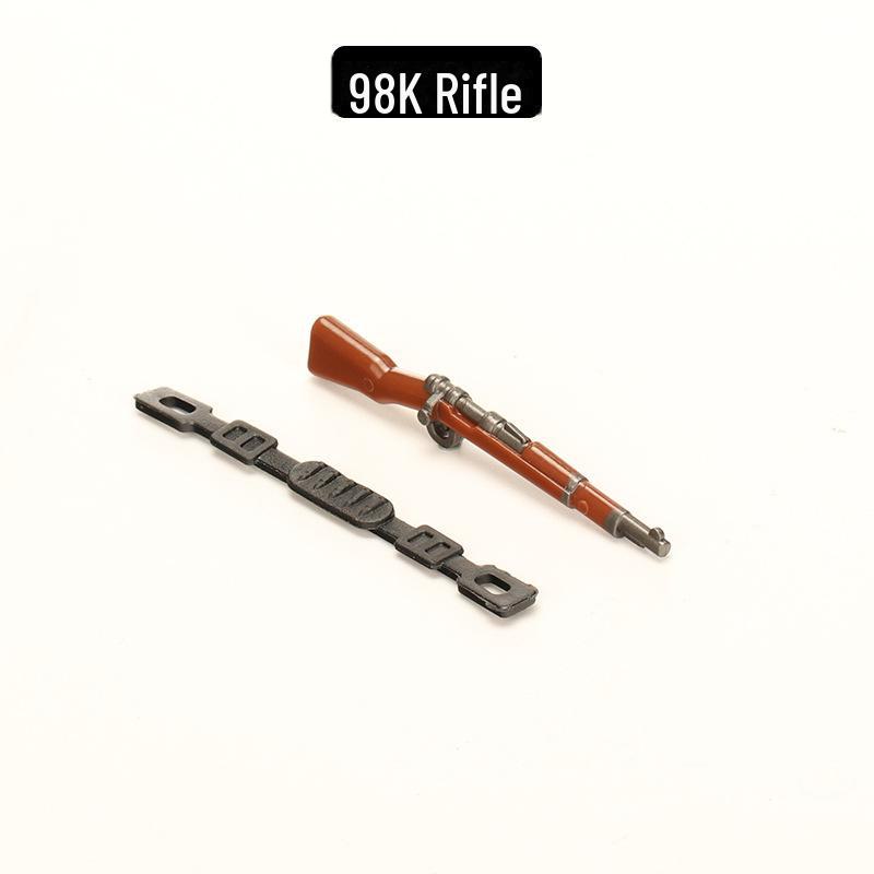 

«Набор фигурок военного собрания»: Цветное оружие, пластиковые аксессуары, настольная модель для песка