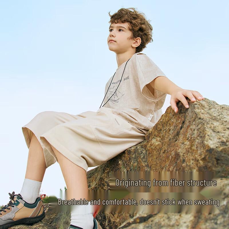 YEEHOO Boys' Summer Round-Neck Casual T-Shirt