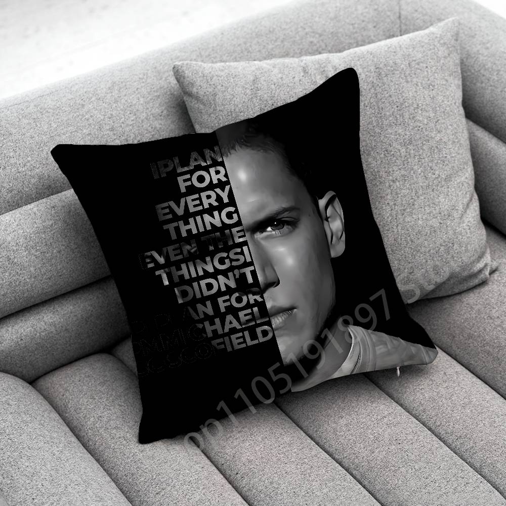 American actor W-Wentworth Miller Throw Pillow Case For 45*45cm 40cm 30cm 50cm 55cm Square Home Pillowcase Case