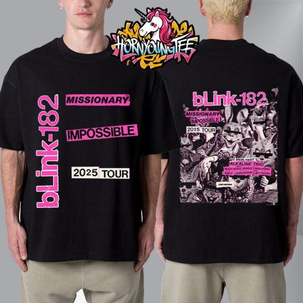 Blink-182 One More Time Rabbit Unisex T-Shirt Two Sides S-5XL XXXXL