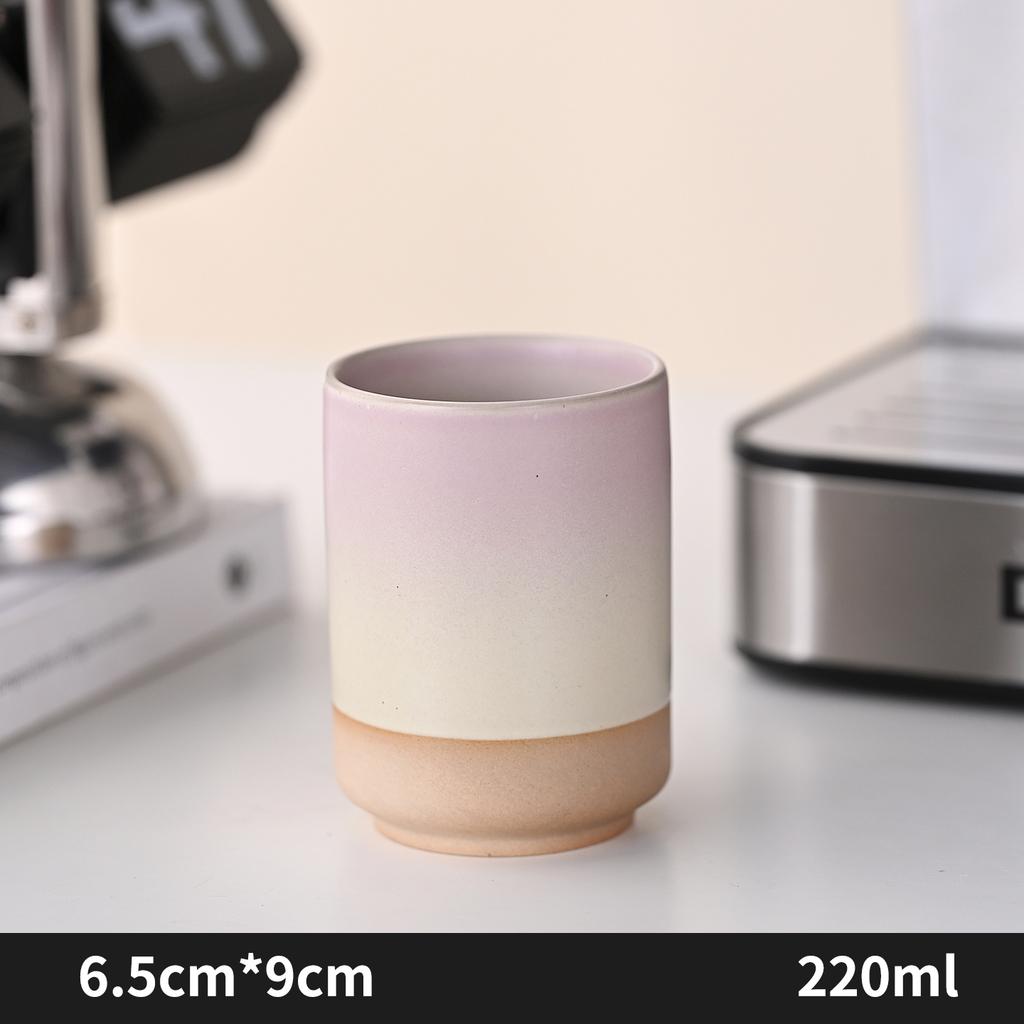 Restoran Fırın Kahve Kupası Japon Seramik Kupalar Kahve Kupaları Büyük Su Kupası Japon Basit Degrade Kupa Bardak Mutfak