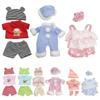 Colorful Reborn Dolls Clothes Polyester Simulation Baby Outfits  Reborn Baby Doll Toys