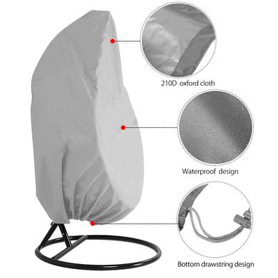 Husa de protecție pentru scaun suspendat tip coajă de ou din ratan Husa pentru scaun suspendat din răchită Husă de protecție Anti-Praf Impermeabilă Protecție UV Grădină Patio