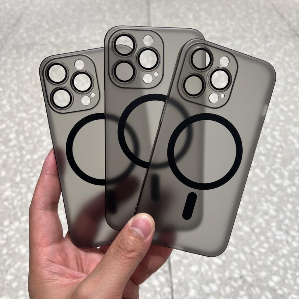 Matte Ultra Thin Hard PC Lens Protection Phone Case For iPhone 13 15 14 12 Pro Max For Magsafe Magnetic Wireless Charge Cover