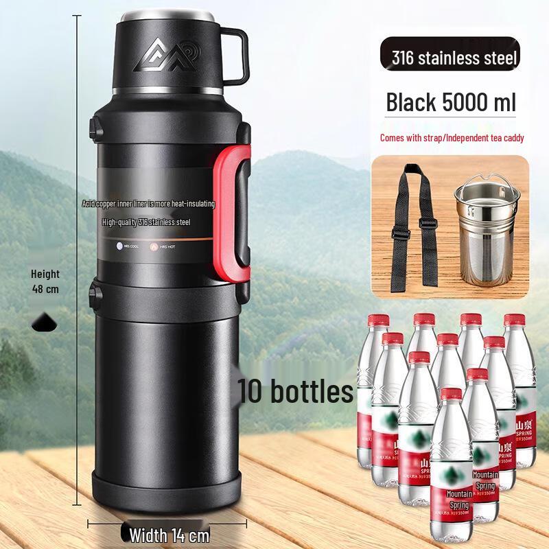 QINXING Large Capacity 316 Stainless Steel Travel Thermos