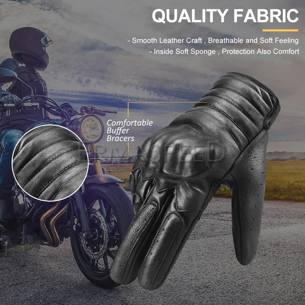 Mănuși de motocicletă din piele pentru bărbați Mănuși de motocicletă confortabile și respirabile Mănuși de protecție pentru încheieturi dure pentru conducerea curselor