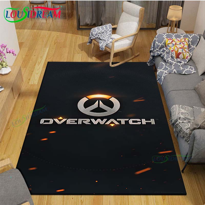 Classic Game Role O-Overwatch Printed  Carpets Living Room Anti-Skid Area Rug Kids Bedroom Mats Game Mat Large Carpet Decor