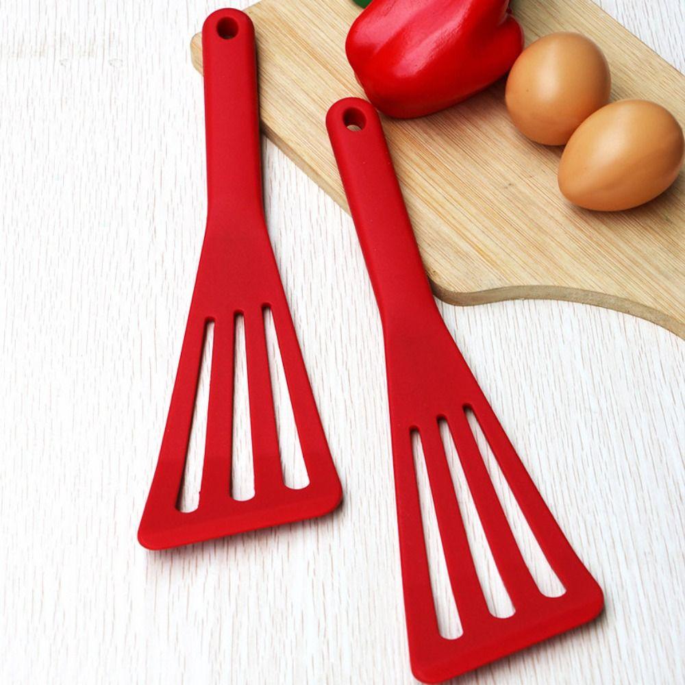Heat Resistant Fish Frying Spatula Silicone Steak Spatula Inclined Leakage Shovel  Breakfast
