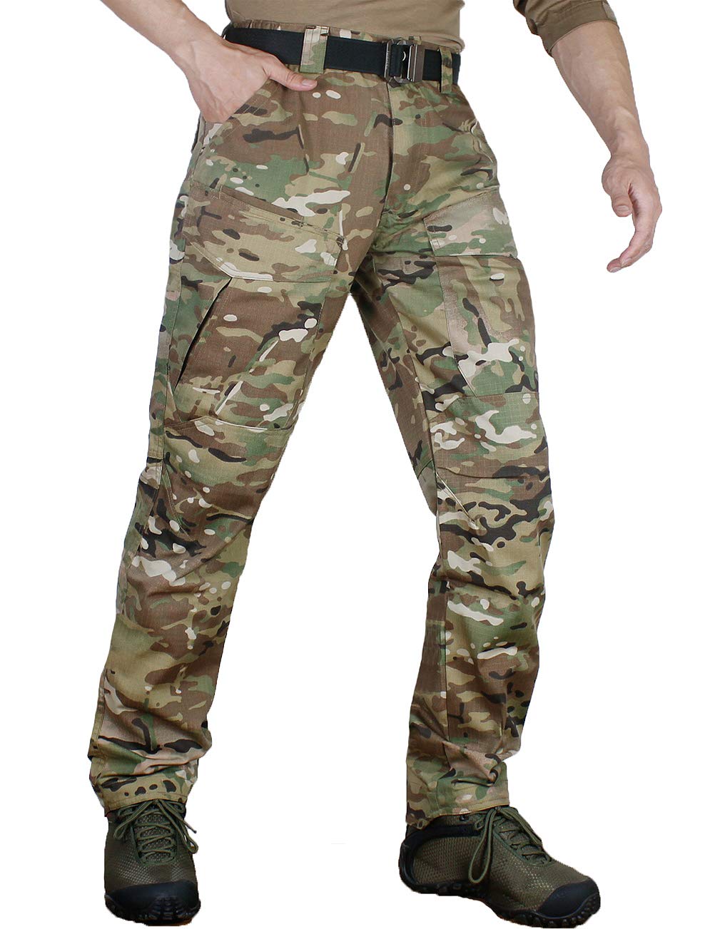 

zuoxiangru Waterproof Military Cargo Multifunctional for Outdoor Tactical and Mountaineering Men s Pants, Activities, Use, Airsoft, Work, (#57 CP,