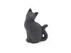 Iwachu Paperweight, Long-Tailed Cat, Black, Dimensions (cm): 5 X 3.5 X 7.5 (H), 30501, Nambu Ironware