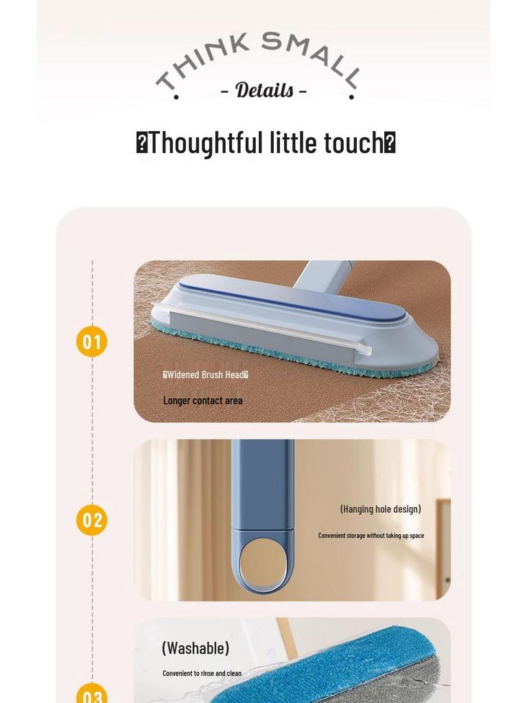 Multi-Functional Cat Hair Remover Brush for Carpets and Beds
