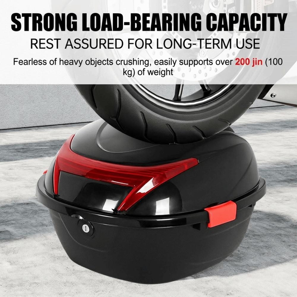 Plastic Motorcycle Trunk Lockable Electric Scooter Toolbox Universal Storage Case Commuting