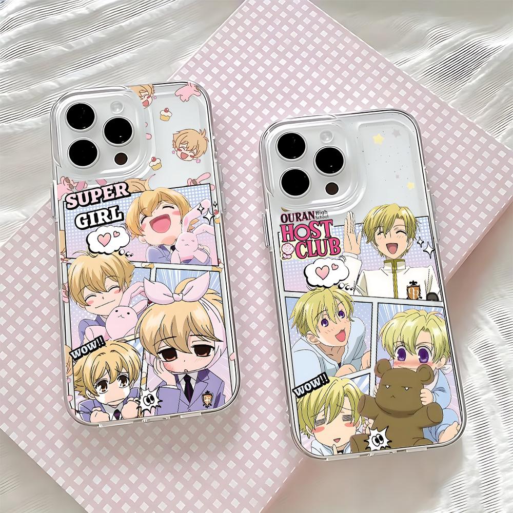 Phone Case For iPhone 17 16 16e 15 14 13 12 11 Mini Pro Max X XR XSMax 7 8 Air Plus Back Cover HOT Ouran High School Host Club