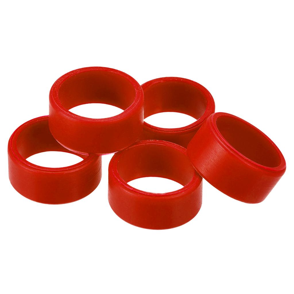 5pcs 1Inch Silicone Rubber Bands Rings Elastic Bands Non-slip Cable Ties for Wrapping Paper Cord Wraps Bundle Bag