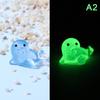 Luminous Seal Marine Animal Ornament Mini Glow Animal Pendant Micro Fish Tank Decoration Landscape Craft Desktop Decoration