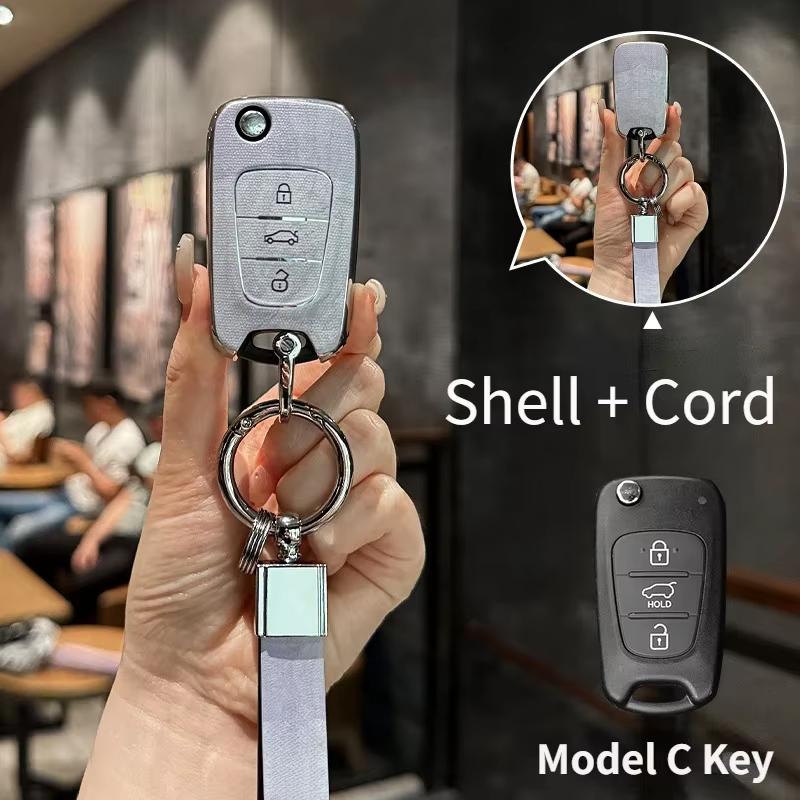 Suitable For Kia Tpu Key Cover Marble Pattern K3 Sportage R K5/K2Seltos Kx3 Car Key Full Package Protection Shell