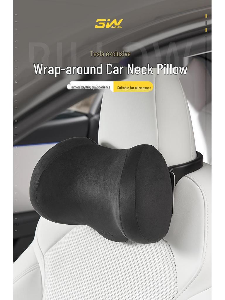 3W Adjustable Memory Foam Neck Pillow for Tesla Model Y & 3 Refreshed Version