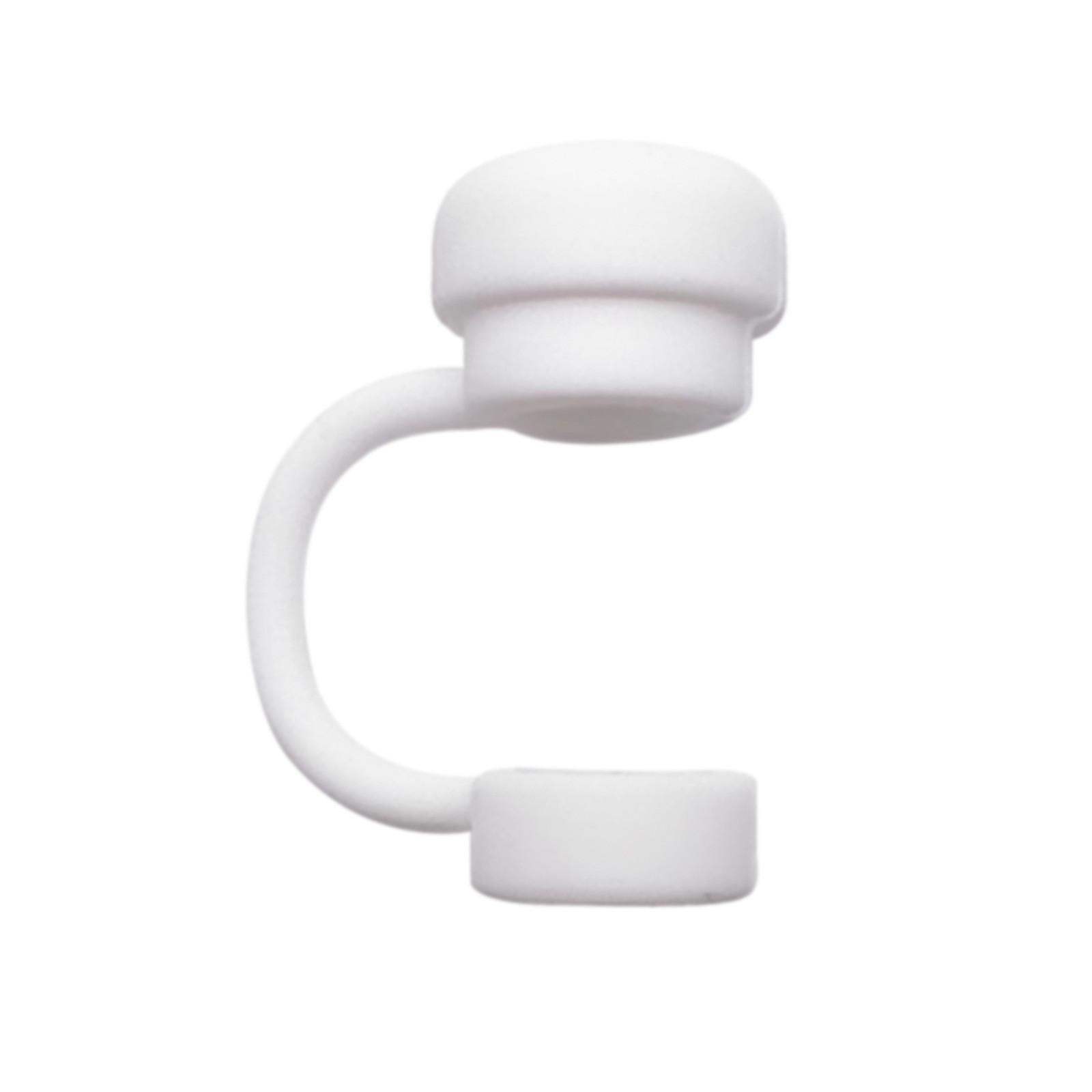 

4 шт., украшение для соломинок, насадки для соломинок, чехлы для соломинок, крышка для многоразовых соломинок, долговечная защита для соломинок One Size белый