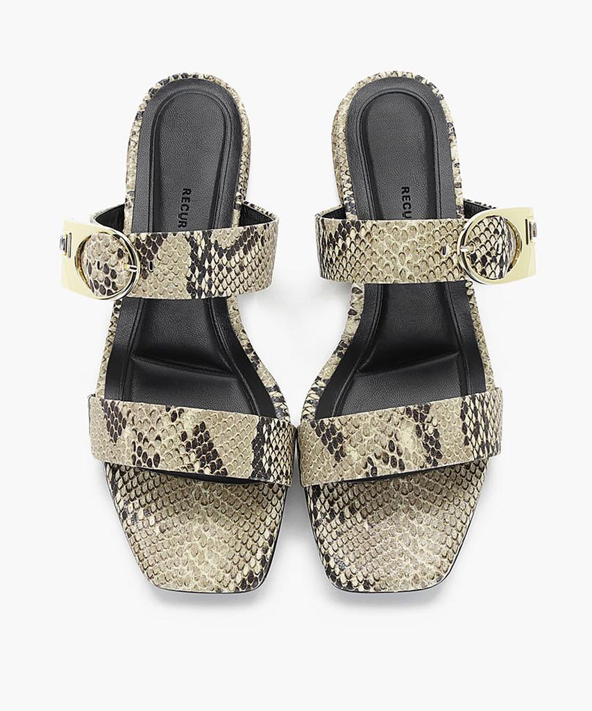 Recur Ecur Anello Signature Strap Sandals Ivory 1236