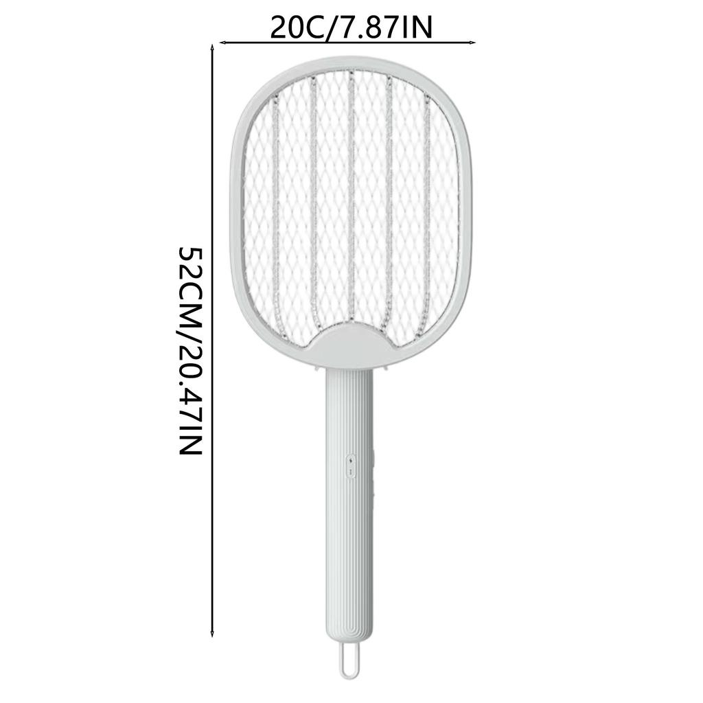 Foldable Electric Mosquito Killer Fly Swatter Trap USB Rechargeable Mosquito Racket Insect Killer with UV Light Bug Zapper