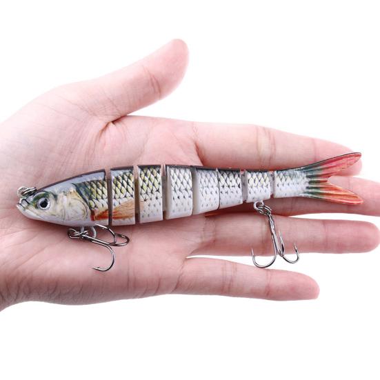 MUQZI Sports Accessory 13.7cm 27g Multi Jointed Fishing Artificial Lifelike Lure Wobbler Swim Bait
