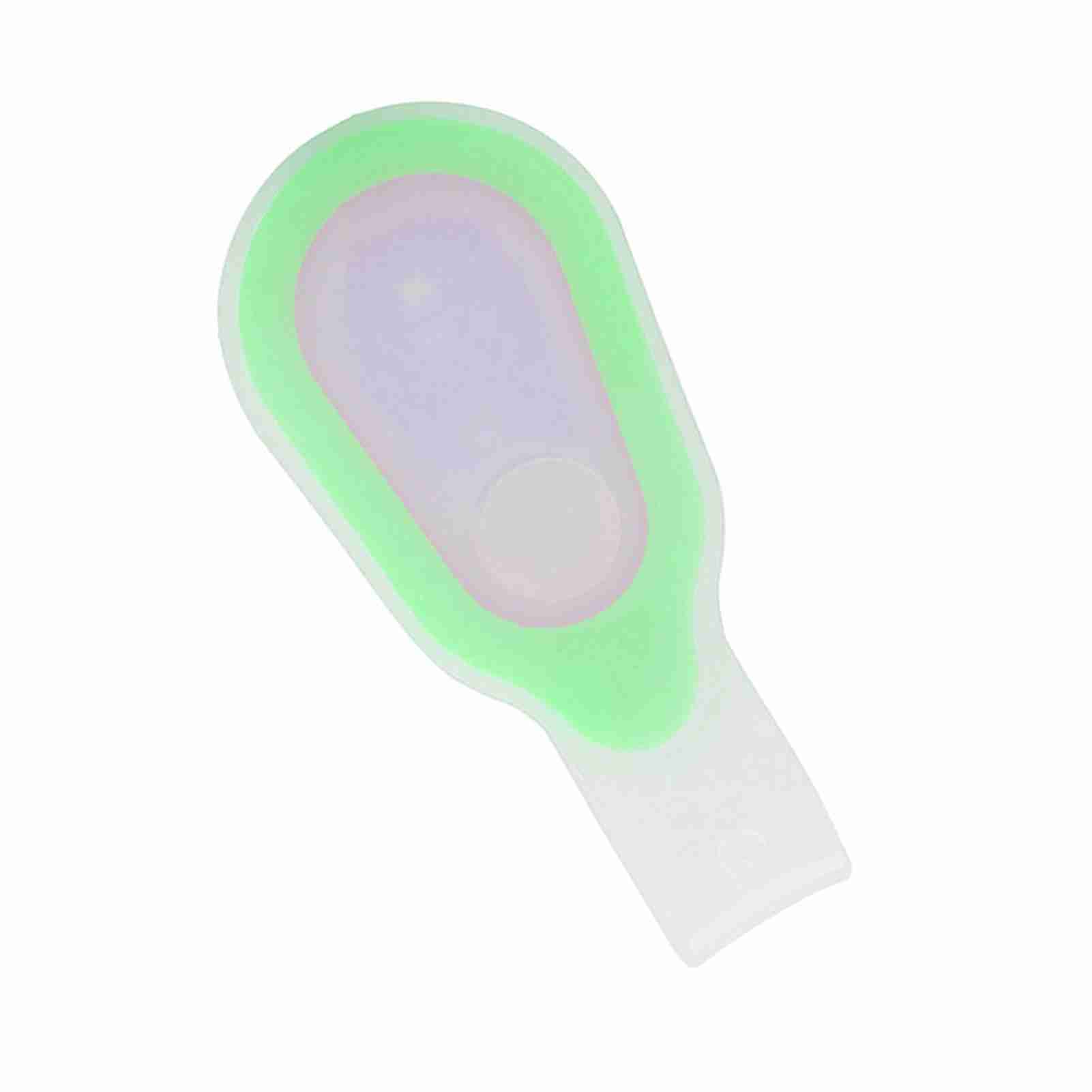 

Силиконовый гель ночной велосипедный беговой рюкзак безопасность предупреждение светодиодный фонарик лампа(зеленый) зелёный