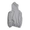 Ertr Logo Appliqué 2Way Hoodie Zip Up Gray