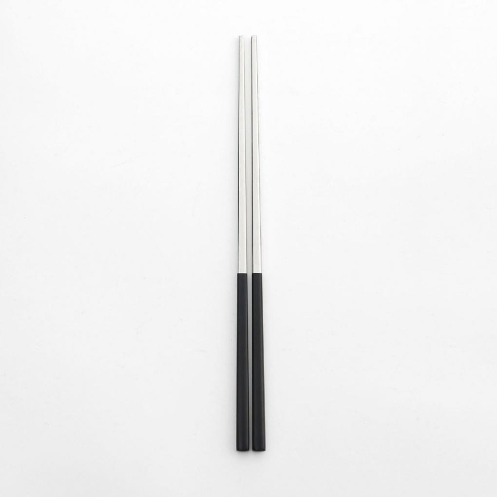 Tisch Essstäbchen Set 5 Stück Edelstahl Restaurant Schwarz