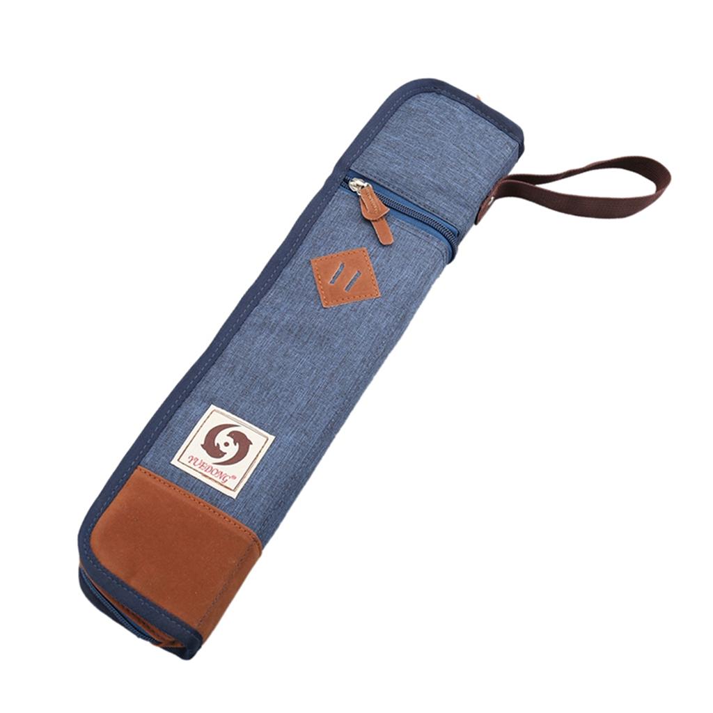 Durable Cotton Padded Drumstick Bag Drum Stick Holder Soft Carrying Case for Sticks Mallets Large Capacity Musical Accessory