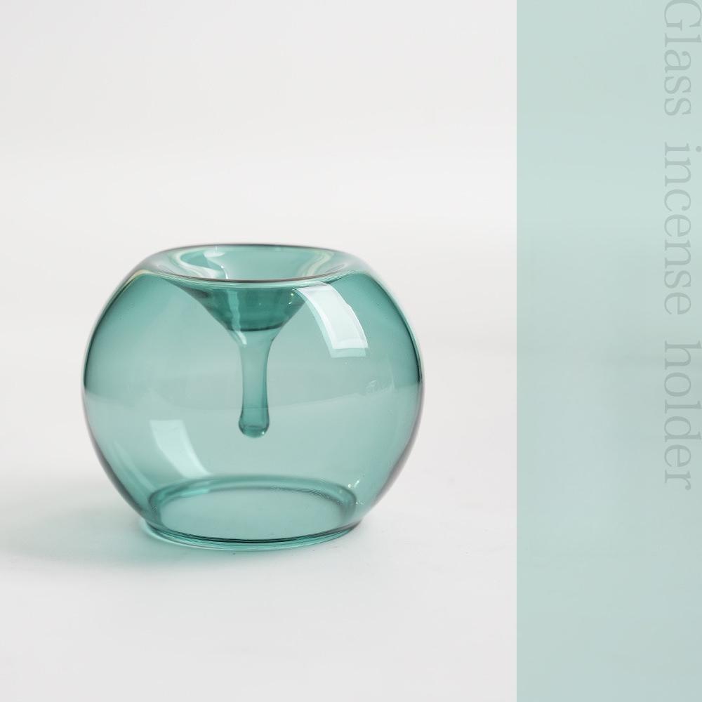 Glass Sphere Glass Incense Holder Household Chinese Incense Stick Incense Burners Yoga Tea Ceremony Relieve Home Fragrance Gifts