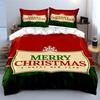 Merry Christmas Bedding Set Bedding Duvet Cover Set Duvet Cover Pillowcases (1 * Duvet Cover 2 * Pillowcases, without duvet insert)
