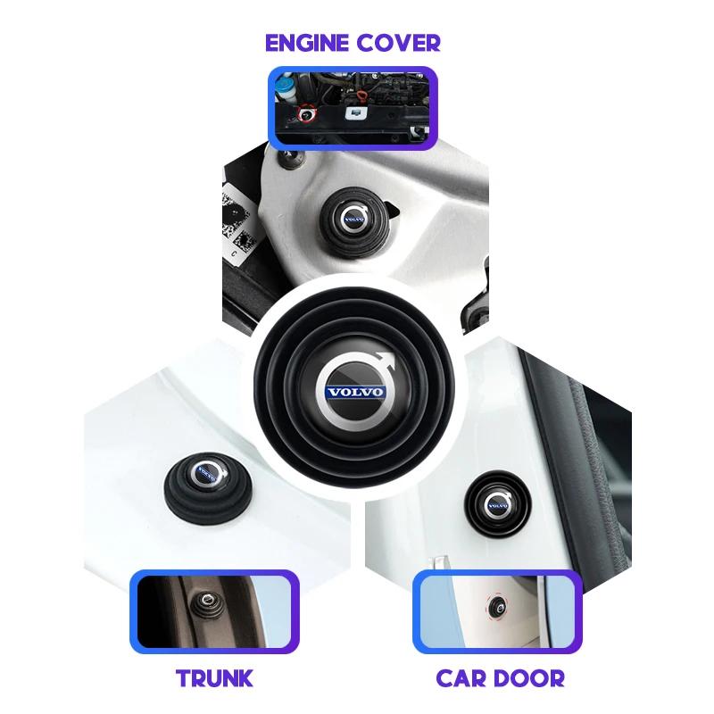 12Pcs Car Door Silicone Anti Shock Pad Sound Insulation Cushion Stickers For Volvo XC90 V90 V60 XC60 V40 S80 S60 S90 C40 XC40