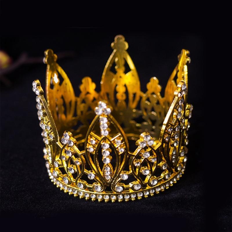 Bühnenauftritte Krönungsstück Schimmernde Strasssteine Kristall-Tiaras Kronen Haarschmuck Bühnenrequisiten Kronen Haarschmuck
