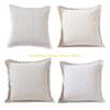 92MF Pillow Case Cushion Cover with Blue Black Light Gray Stitching Optional 1PC