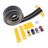 ible Race Car Track Rolls Up Portable   Track Racetrack Toy with 4 Cars for 3 To 10 Years Old Boys