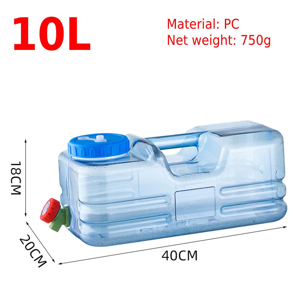 5.5L/10L Capacity Outdoor Water Bucket Portable Driving Wateater Bucket Portable Tank Container with Faucet for Camping