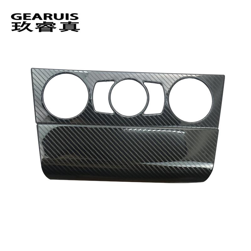 Consolă auto din fibră de carbon Buton pentru aer condiționat Decorare cadru Decor autocolant pentru BMW Seria 1 E81 coupe Buton de volum