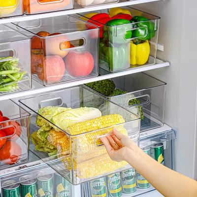 Transparente Gemüsebox aus Kunststoff, Aufbewahrungsbox für den Kühlschrank, Aufbewahrung von Kosmetika, Küche, Schreibtisch, Organizer-Gadgets, 1 Stück