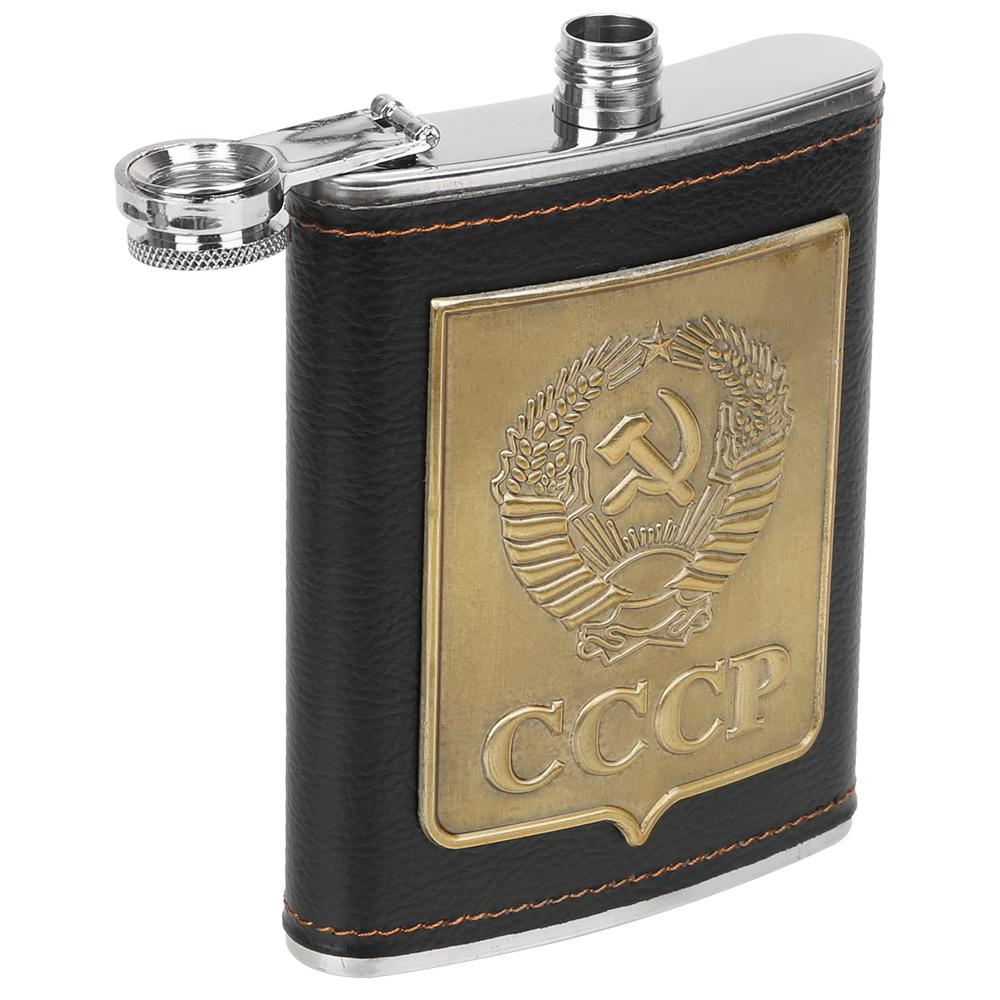 

С чашками, воронка, контейнер для алкоголя, вина, CCCP, противоскользящая посуда для напитков, набор бутылок для виски, водки, фляги, 8 унций, нержавеющая сталь