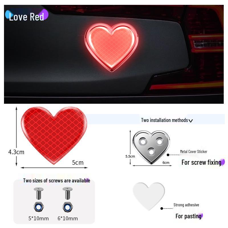 Reflektierender Warnschild-Aufkleber für Autos, Motorräder, Elektrofahrzeuge und Fahrräder