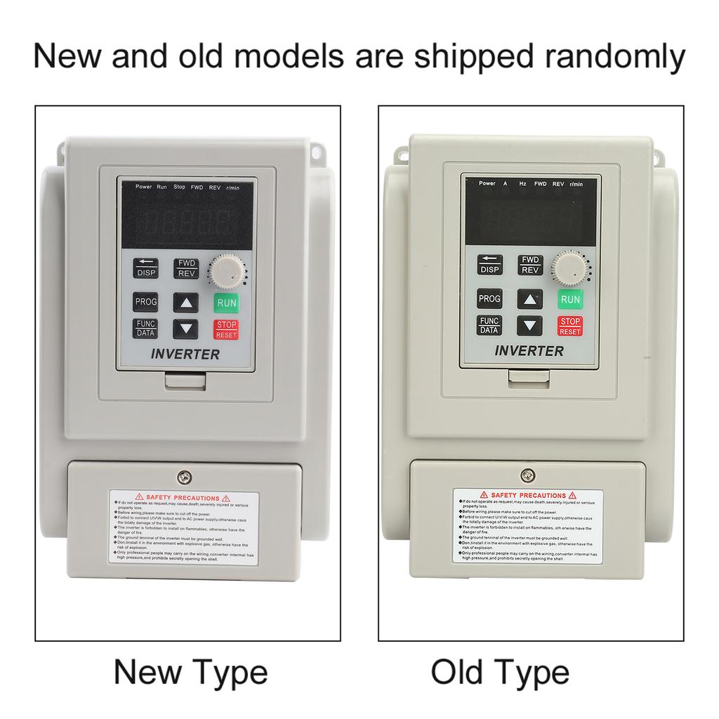 220VAC Variable Frequency Drive VFD Speed Controller for Single Phase 0.75kW AC Motor Inverter Motor Drive