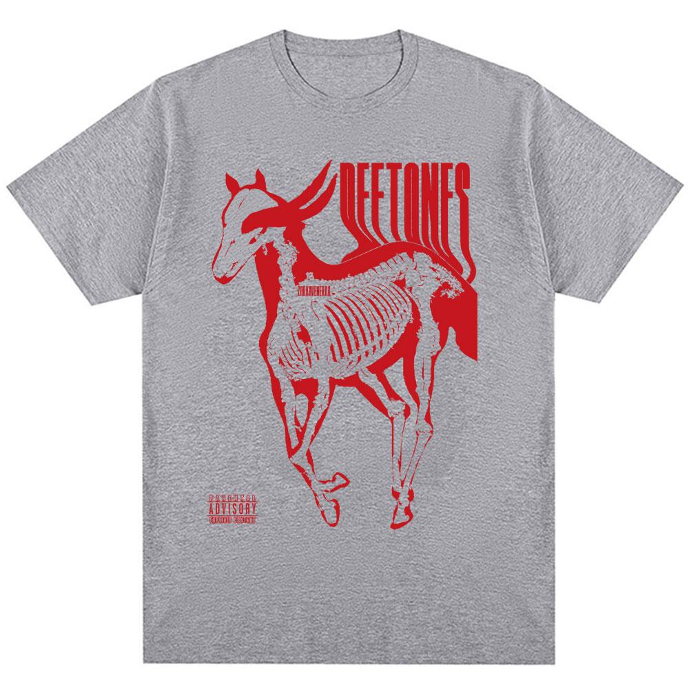 Deftones White Pony Music Album Vintage T-shirt Hip Hop Vintage Fashion Gothic Male T Shirts Oversized Men Women Cotton T Shirt
