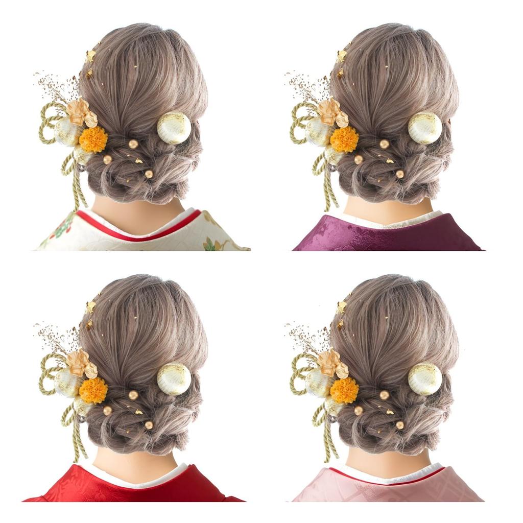 beauty Gorgeous hair accessories perfect for entrance fireworks and 20th birthday gatherings 2002h [LALALA flowers] coming-of-age ceremonies,