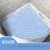 Triangular Non-Slip Bathroom Mat: Comfortable Diamond Design for Shower and Toilet