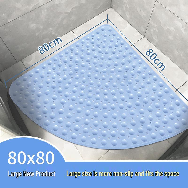 Triangular Non-Slip Bathroom Mat: Comfortable Diamond Design for Shower and Toilet