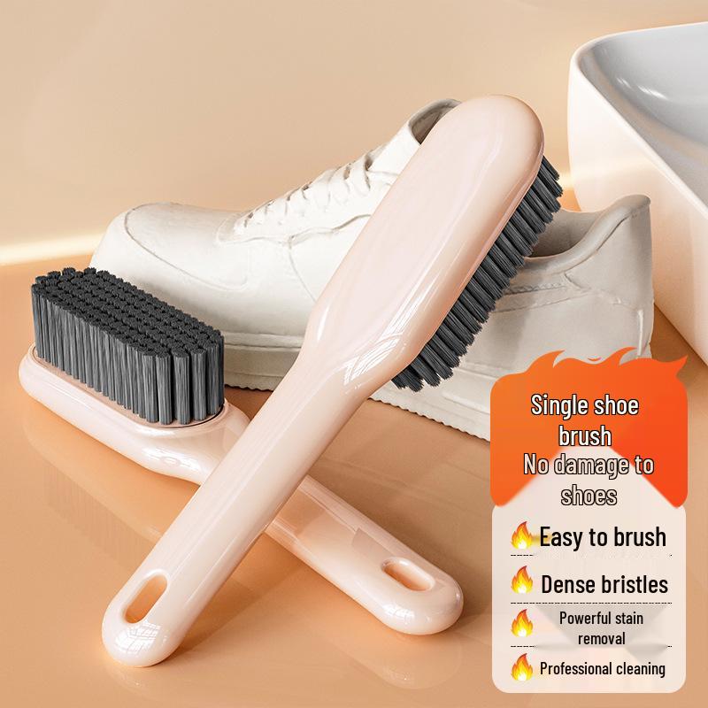 Shoe Cleaning Brush with Soft Bristles - Gentle on Shoes, Multi-Functional for Clothes and Laundry